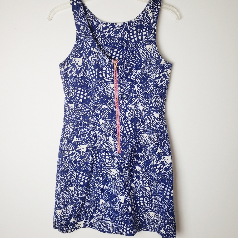 Lilly Pulitzer Upstream Fish Shift Dress - Picture 4 of 8